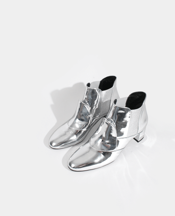 Bottines argentées zara online